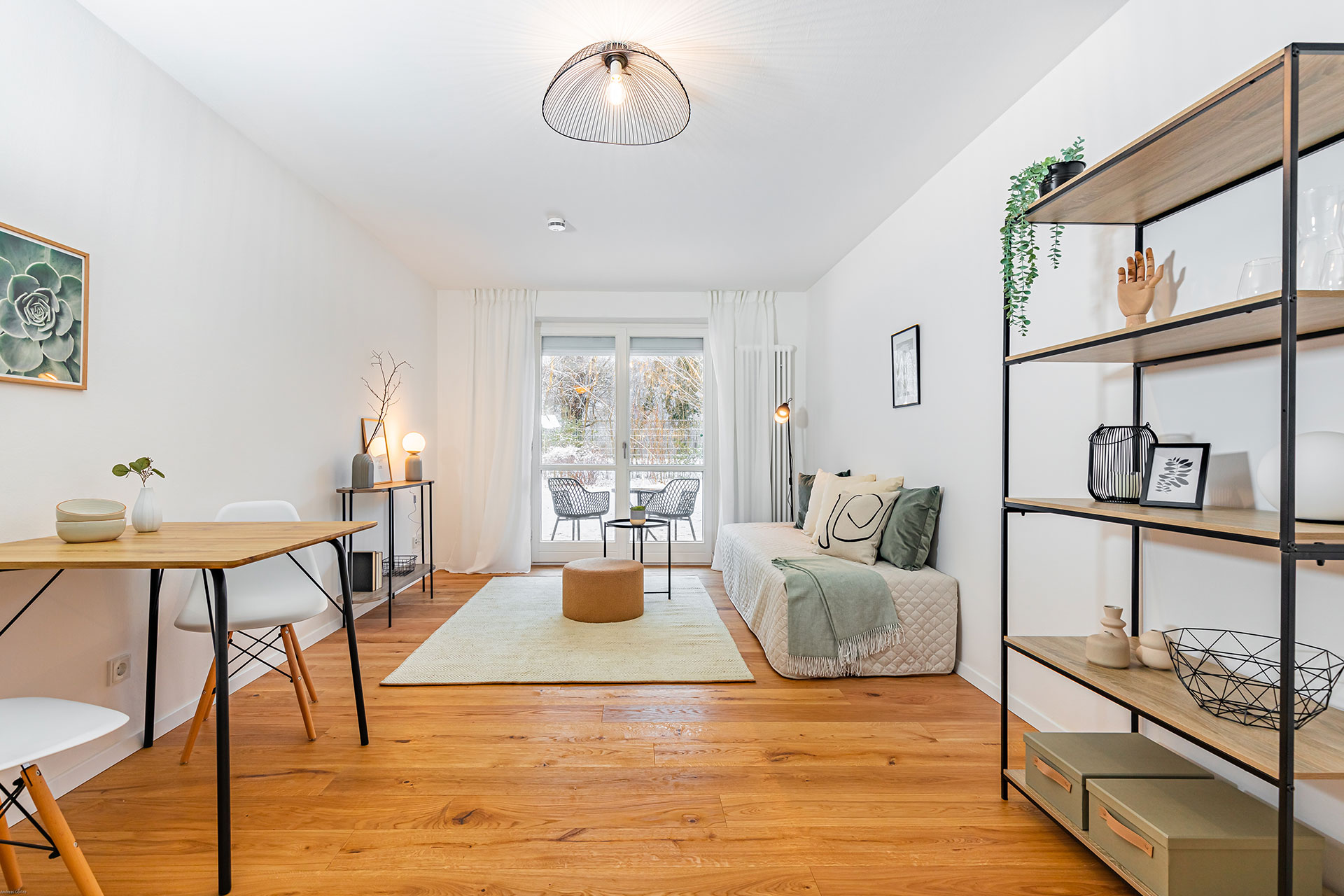 Ein Apartment für Studenten, eingerichtet von elements Home Staging.