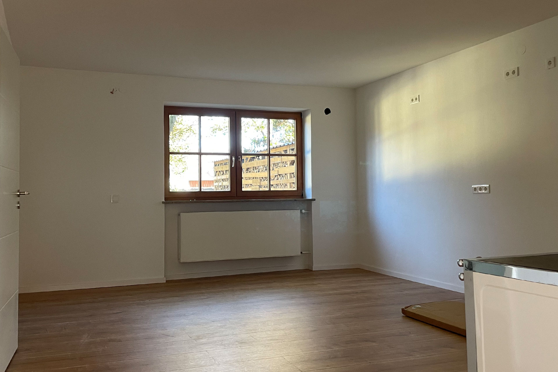 Die Küche ohne Möbel